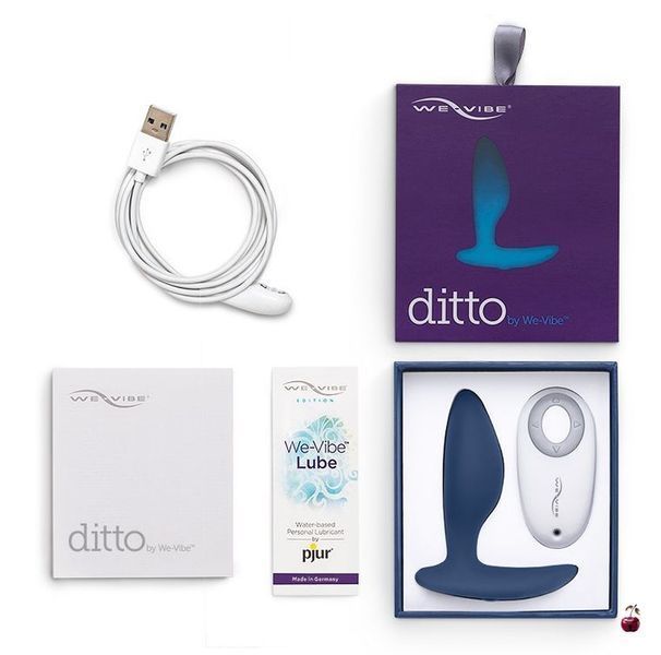 Анальна пробка з вібрацією We-Vibe Ditto Moonlight Blue SO1638 фото