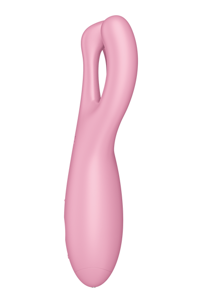 Гнучкий смарт-вібратор Satisfyer Threesome 4 Connect App рожевий T360392 фото