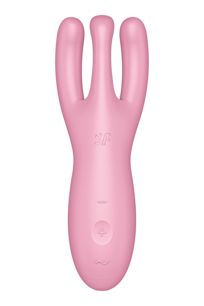 Гнучкий смарт-вібратор Satisfyer Threesome 4 Connect App рожевий T360392 фото