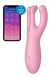 Гнучкий смарт-вібратор Satisfyer Threesome 4 Connect App рожевий T360392 фото 1