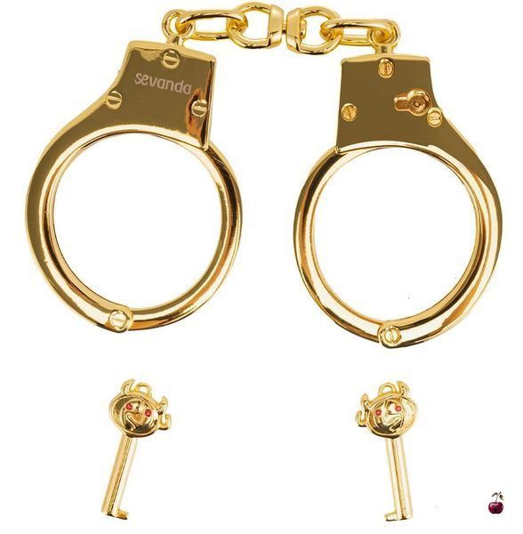 Фіксатор LOCKINK Pretty-sub Handcuffs, золотистий SX0896 фото