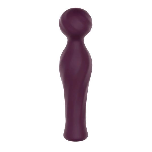 Вібратор-мікрофон Dream Toys Essentials Magic Wand зі стразами, бордовий, 16,5 см DT22233 фото