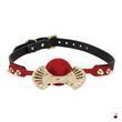 Кляп Zalo Silicone Ball Gag Red з кристалом Swarovski