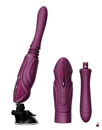 Вібратори Zalo Sesh Velvet Purple: компактна смарт секс-машина з 2 насадками SO9555 фото