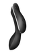 Подвійний вібратор із вакуумною стимуляцією SATISFYER CURVY TRINITY 2 чорний T360396 фото 3