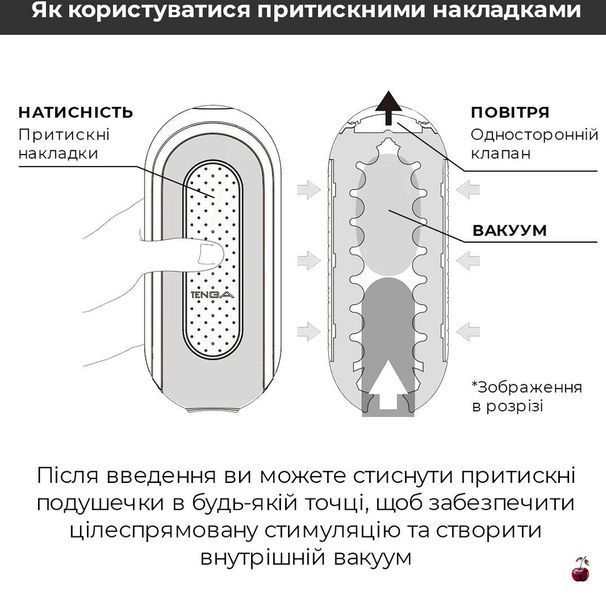 Мастурбатор Tenga Flip Zero Gravity White, змінна інтенсивність стимуляції, розкладний SO6236 фото