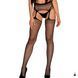 Панчохи Obsessive Garter stockings S815, сітка, чорні SO7274 фото 1
