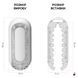 Мастурбатор Tenga Flip Zero Gravity White, змінна інтенсивність стимуляції, розкладний SO6236 фото 2