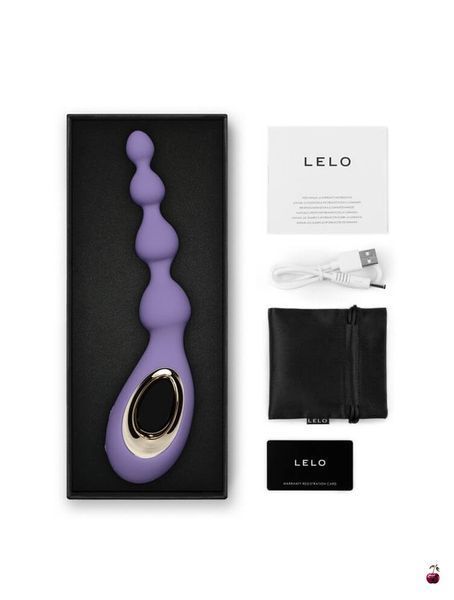 Анальний ланцюжок з вібрацією Lelo Soraya Beads Violet Dusk SX3041 фото