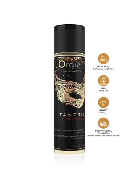 Олія для тантричного масажу Orgie Tantric Divine Nectar &laquo;НЕКТАР БОГОВ&raquo;, 200 мл OR21012 фото