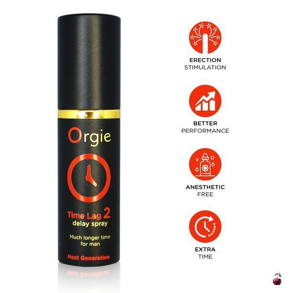 Спрей-пролонгатор Orgie Time Lag 2 Delay Spray, 10 мл, з екстрактом даміани SX1568 фото