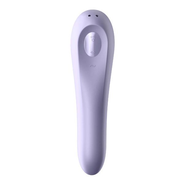Подвійний смарт вібратор із вакуумною стимуляцією Satisfyer Dual Pleasure бузковий T360133 фото