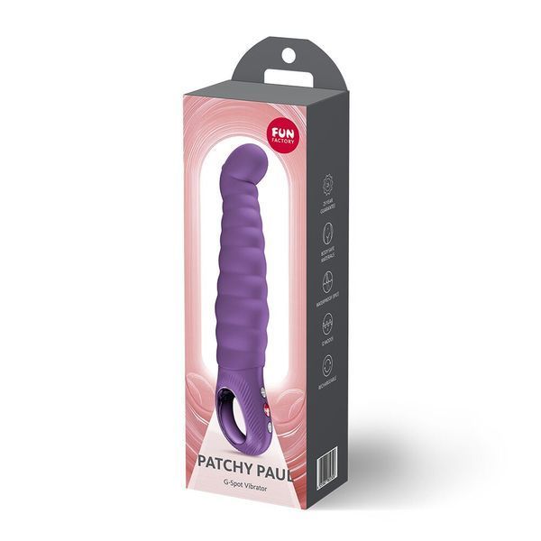 Вібратори Fun Factory PATCHY PAUL Dark Violet, гнучкий силіконовий SX4239 фото