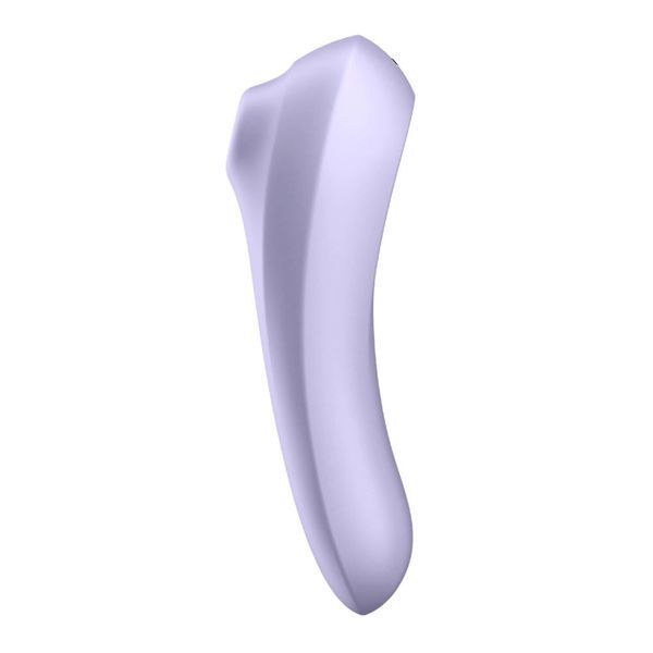 Подвійний смарт вібратор із вакуумною стимуляцією Satisfyer Dual Pleasure бузковий T360133 фото