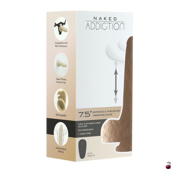 Фалоімітатор з вібрацією Naked ADDICTION The Freak 7, 5&Prime;, 20 см SO5590 фото