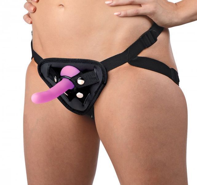 Набір страпонів з вібрацією Double-G Deluxe Vibrating Strap-On Kit AF379 фото