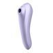 Подвійний смарт вібратор із вакуумною стимуляцією Satisfyer Dual Pleasure бузковий T360133 фото 2