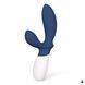 Масажер простати LELO Loki Wave 2 Base Blue, 2 мотори, з гнучким стимулятором SX2321 фото 1