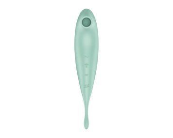 Вібратор із хвильовою стимуляцією Satisfyer Twirling Pro з додатком, м'ятний ST4043913 фото