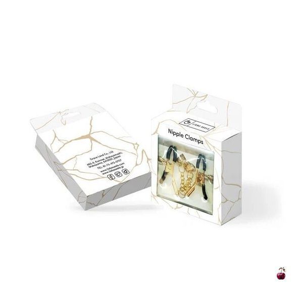 Затискачі для сосків Liebe Seele Hollow Heart Gold SX1685 фото