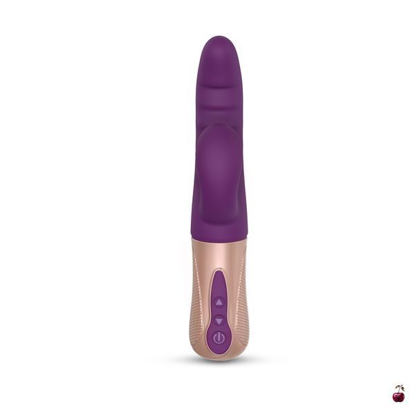 Вібратор подвійний Love To Love SASSY BUNNY PURPLE RAIN, з кроликом SO6238 фото