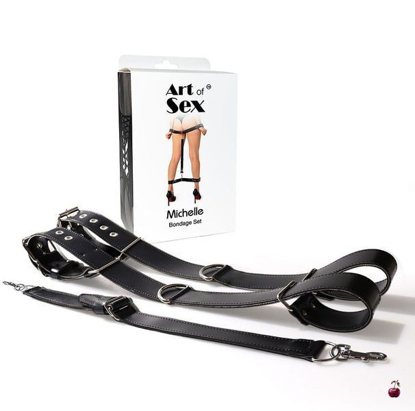 Аксесуари BDSM Art of Sex Michelle, екошкіра, універсальний, колір чорний SX2355 фото