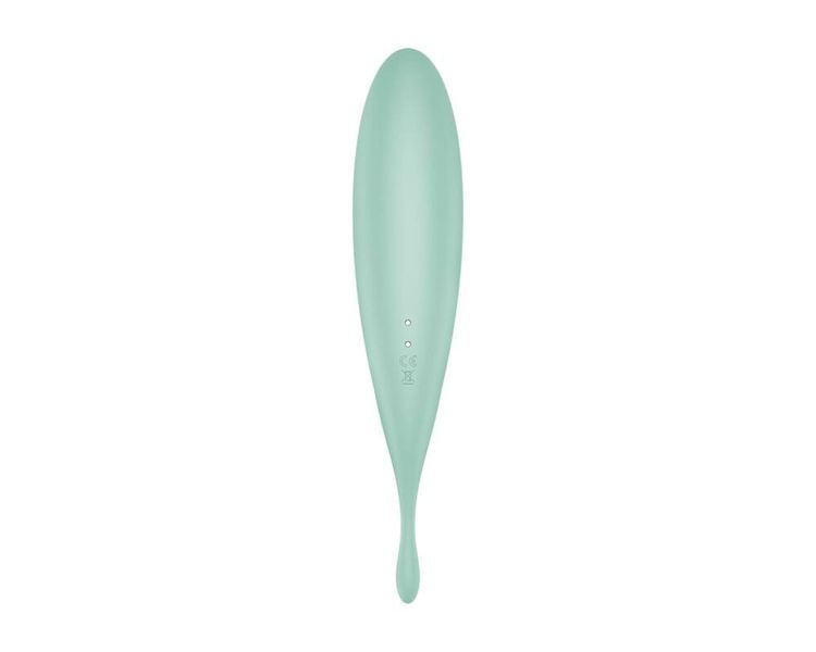 Вібратор із хвильовою стимуляцією Satisfyer Twirling Pro з додатком, м'ятний ST4043913 фото