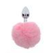 Анальні іграшки Taboom Bunnytail Buttplug, металеві з хутряним хвостиком TB17138 фото 3