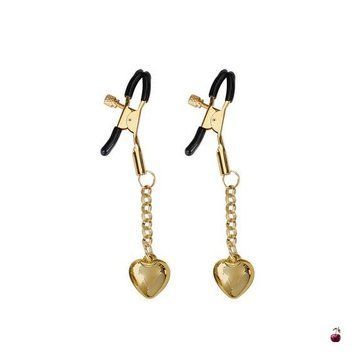 Затискачі для сосків Liebe Seele Solid Heart Gold SX1686 фото