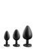 Набір анальних іграшок Blush LUXE BLING PLUGS TRAINING KIT WHITE GEMS T330854 фото 3