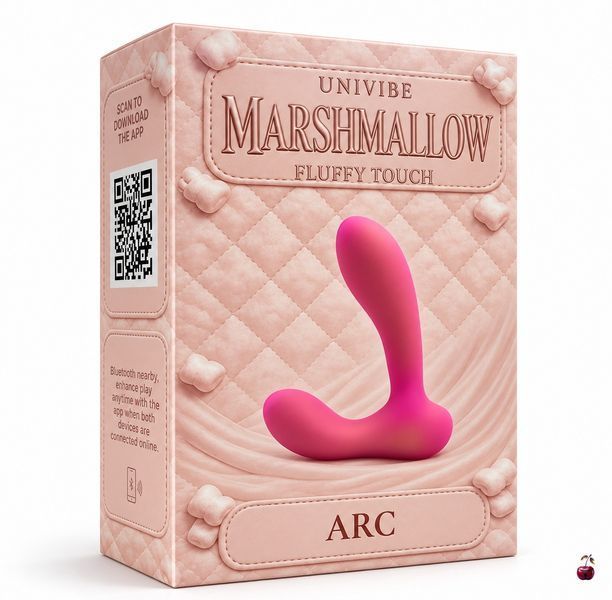 Масажер простати UNIVIBE ARC з вібрацією, рожевий Q246 фото