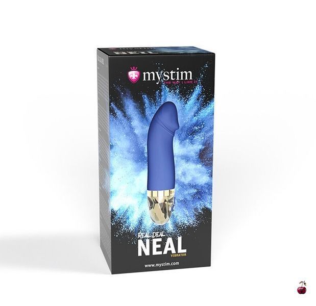 Вібратор Mystim Real Deal Neil Blue, медичний силікон, 8 режимів SO8139 фото