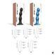 Strap-On-Me Dildo Plug Balls Blue Metallic M SO7818 фото 5