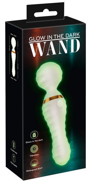 Вібратор мікрофон рельєфний You2Toys GITD Wand Vibrator, світиться у темряві 5582570000 фото
