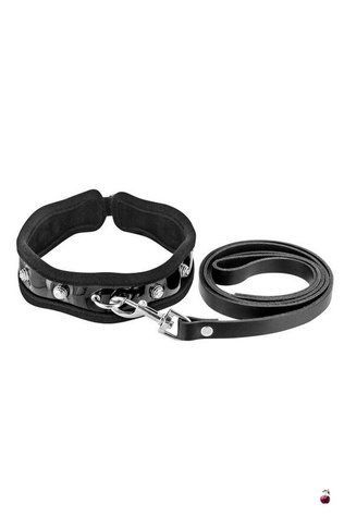 Нашийник Fetish Tentation Patent Choker & Leash SX1098 фото