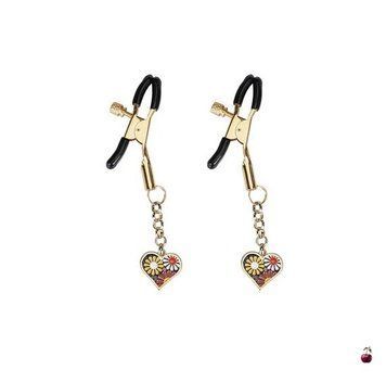 Затискачі для сосків Liebe Seele Gold Heart-shaped Flowers SX1687 фото