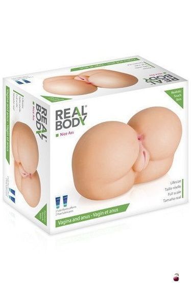 Мастурбатор Real Body Nice Ass, два входи: вагіна та попка SO2214 фото