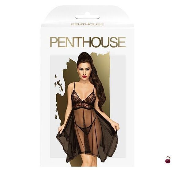 Пеньюар Penthouse Naughty Doll Black SO4329 фото