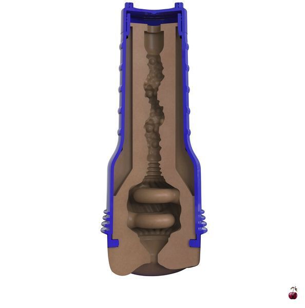 Мастурбатор Fleshlight Boost Blast Female Medium Dark Flesh з плаваючими кільцями Turbo Tech SX1317 фото