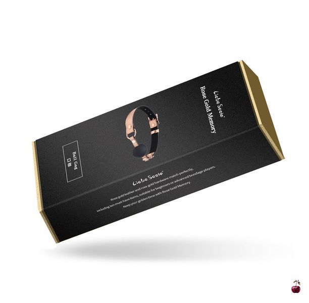 Кляп Liebe Seele Rose Gold Memory Ball Gag SO9493 фото