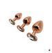 Анальна пробка Wooomy Tralalo Rose Gold Metal Plug Size M, метал SO7428 фото 4