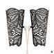 Наручники Rosy Gold Lace Cuffs and Collar Black SX1196 фото 6
