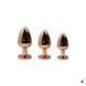 Анальна пробка Wooomy Tralalo Rose Gold Metal Plug Size M, метал SO7428 фото 3