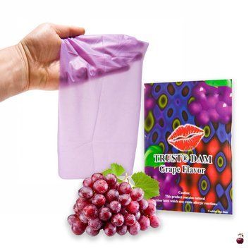 Презервативи Латексна серветка Latex Dental Dams Grape 1 шт SX1263 фото