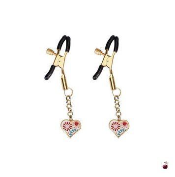 Затискачі для сосків Liebe Seele Gold Heart SX1688 фото