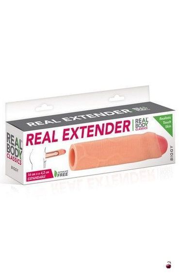Насадка на пеніс Real Body Real Extender BIGGY SO3720 фото