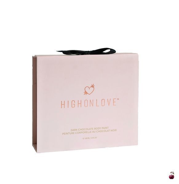 Романтична атмосфера HighOnLove Chocolate Body Paint (100 мл) з какао, кофеїном, маслом канабісу SO3051 фото