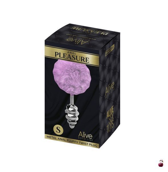 Анальна пробка з хвостом Alive Fluffy Twist Plug S SO6306 фото