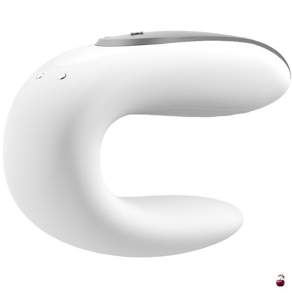 Вібратор Satisfyer Double Fun (White) смарт-вібратор для пар з пультом ДК SO5057 фото