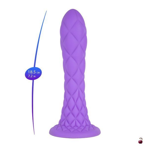 Дилдо SILEXD Fantasy Liquid Silicone Dreamy 7in, фіолетовий SX3433 фото